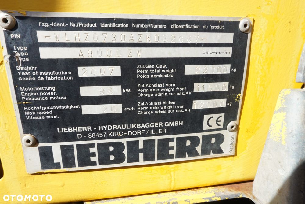 Liebherr A900C ZW Koparka dwudrożna Kolejowa - 36
