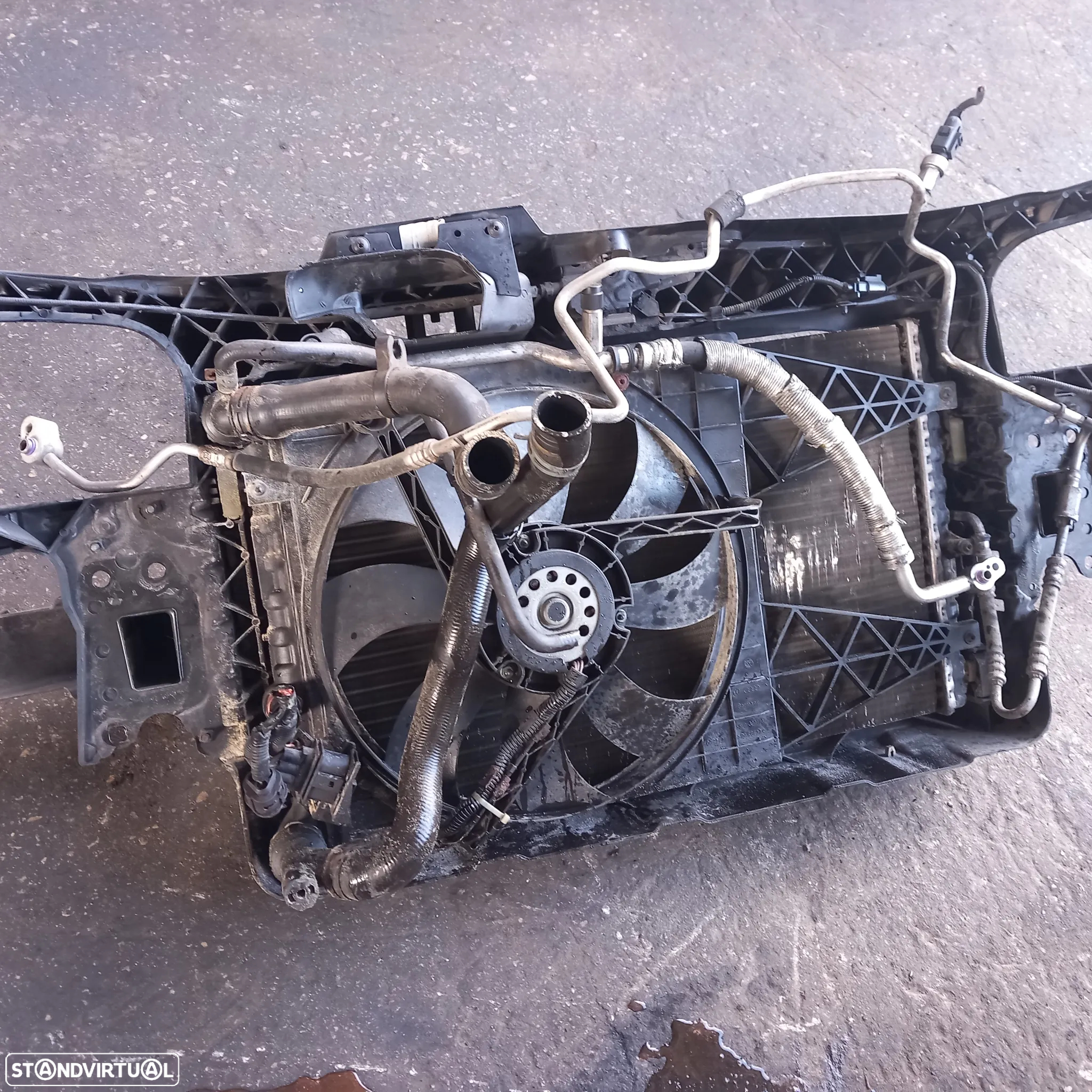 Frente fibra com radiadores reforco e ventiladores seat ibiza 6l 1.2gasolina - 4