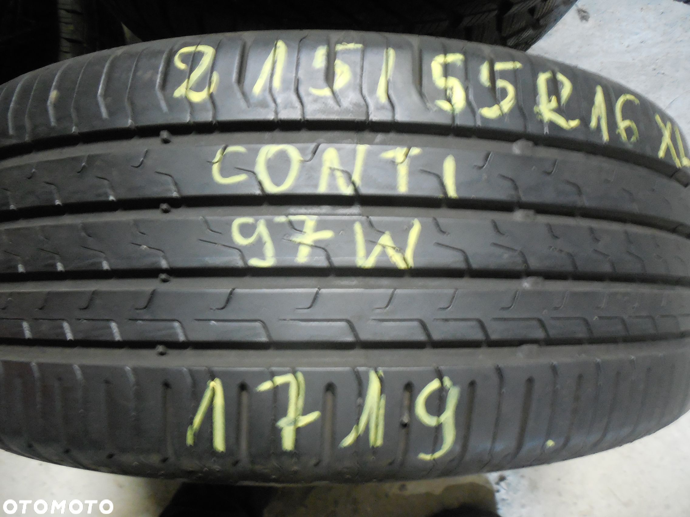 OPONA POJEDYNKA  215/55r16 CONTINENTAL ECO CONTACT 6 XL DOT 1719 7.7MM - 1