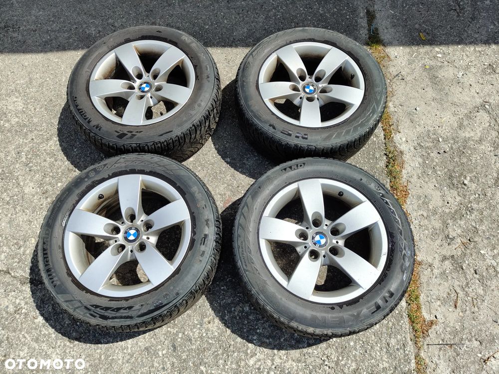 BMW E60 E61 Org Felgi ALUMINIOWE Alusy KOŁA 5X120 7J ET20 4x Nexen 16 Opony Zimowe - 3
