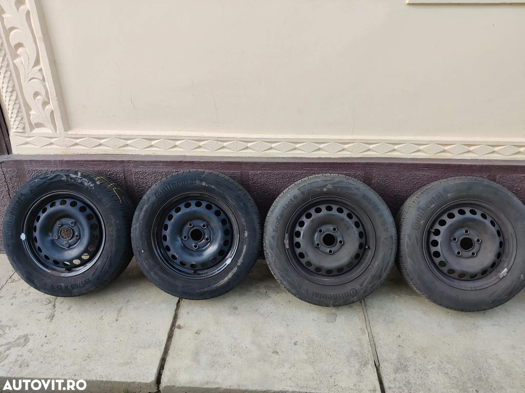 Jante tabla R15" 5X112 VW Golf Passat Seat Exeo Audi A3 A4 anvelope 195/65 R15 Continental 1K0601027C - 2