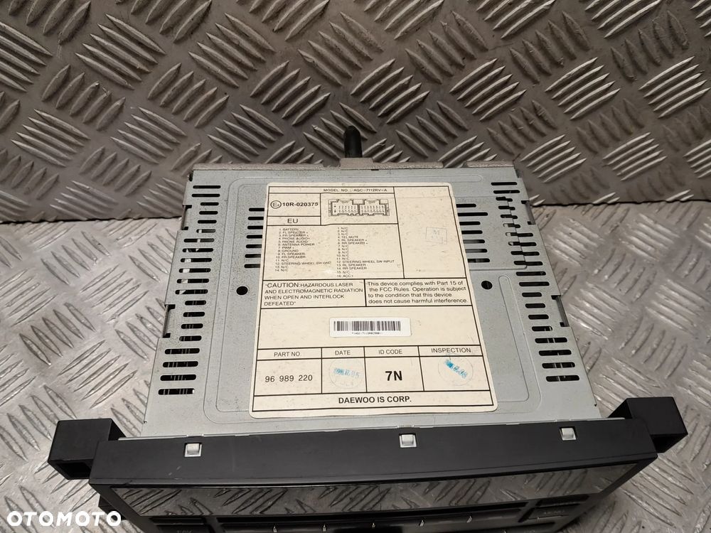 CHEVROLET AVEO T255 RADIO CD FABRYCZNE AUX 96989220 - 4