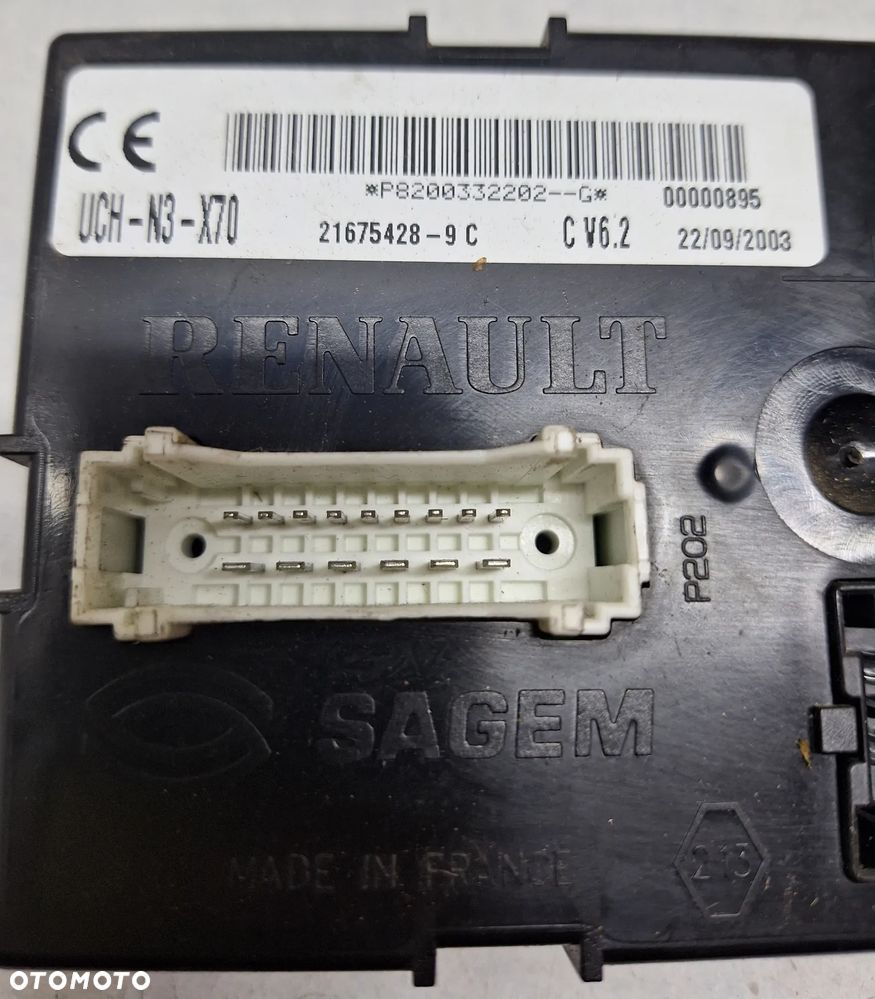 Moduł komfortu UCH Renault Master II/04 rok - UCH-N3-X70 /P8200332202 - 2