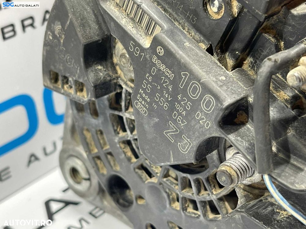 Alternator 100A Opel Astra H 1.6 2004 - 2010 Cod 0124425020 55556067 - 5