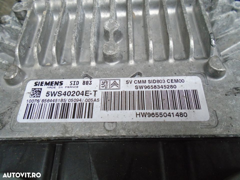 Calculator motor  Peugeot 407 2.0 HDI RHR din 2005 - 2