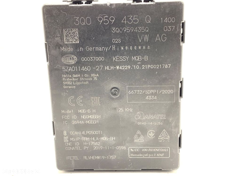 MODUŁ KEYLESS  SKODA KODIAQ (NS7, NV7, NS6) 2016 - 2022 2.0 TDI 4x4 147 kW [200 KM] olej napędowy - 4