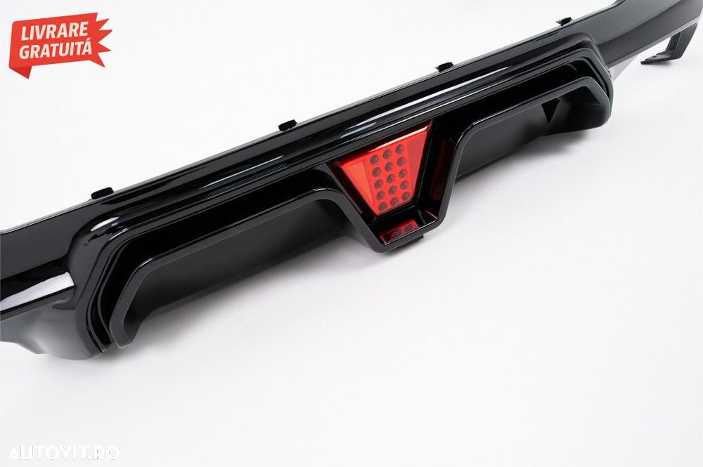 Difuzor Bara Spate cu LED BMW Seria 5 G30 G31 (2017-2024) M5 Design Ne - 7