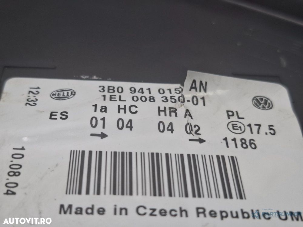 Far helogen stanga VOLKSWAGEN PASSAT Variant 3B6 2000 - 2005 TDI AVB 3B0941015AN - 2