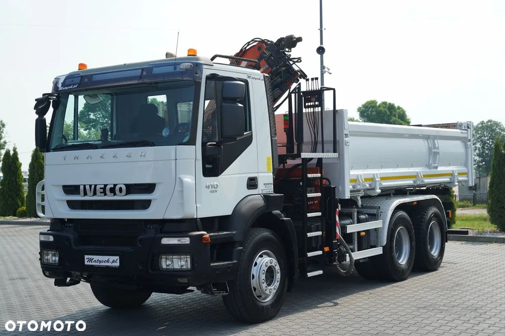 Iveco TRAKKER 410 / 6X4 / 2 STR. WYWROTKA + HDS ATLAS 125.2 / HYDROBURTA / ROTATOR / MANUAL / EURO 5 EEV / - 13