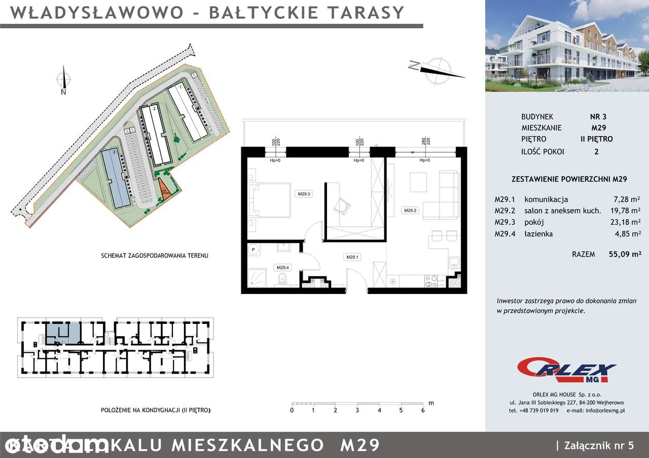 Mieszkanie 2 pokojowe Władysławo