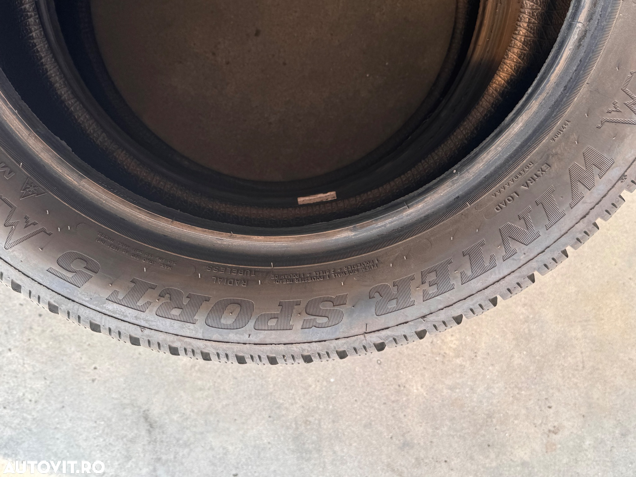 Vând 4 anvelope 205/55/17 Dunlop de iarnă ca noi - 7