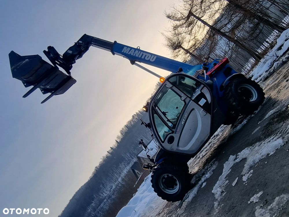 Manitou MT625 Ładowarka Teleskopowa 6 metrów Udzwig 2,5t Jak Nowa z Salonu Import Norwegia 2015r przebieg tylko 2200h Łyżka i widły! Silnik Kubota 4cylindry. Mocny 80 Km. ZERO ZUŻYCIA ORYGINAŁ Bez luzów i wycieków. BEZ DPF. Mocniejszy silnik od modelu 625 EASY!! - 4