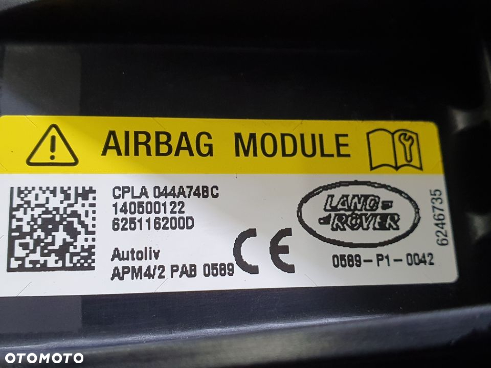 RANGE ROVER VOGUE L405 2014r PODUSZKA AIRBAG PASAŻERA - 3