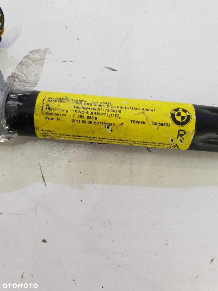 bmw e60 e61 napinacz pasa prawy tyŁ 7065888 - 4