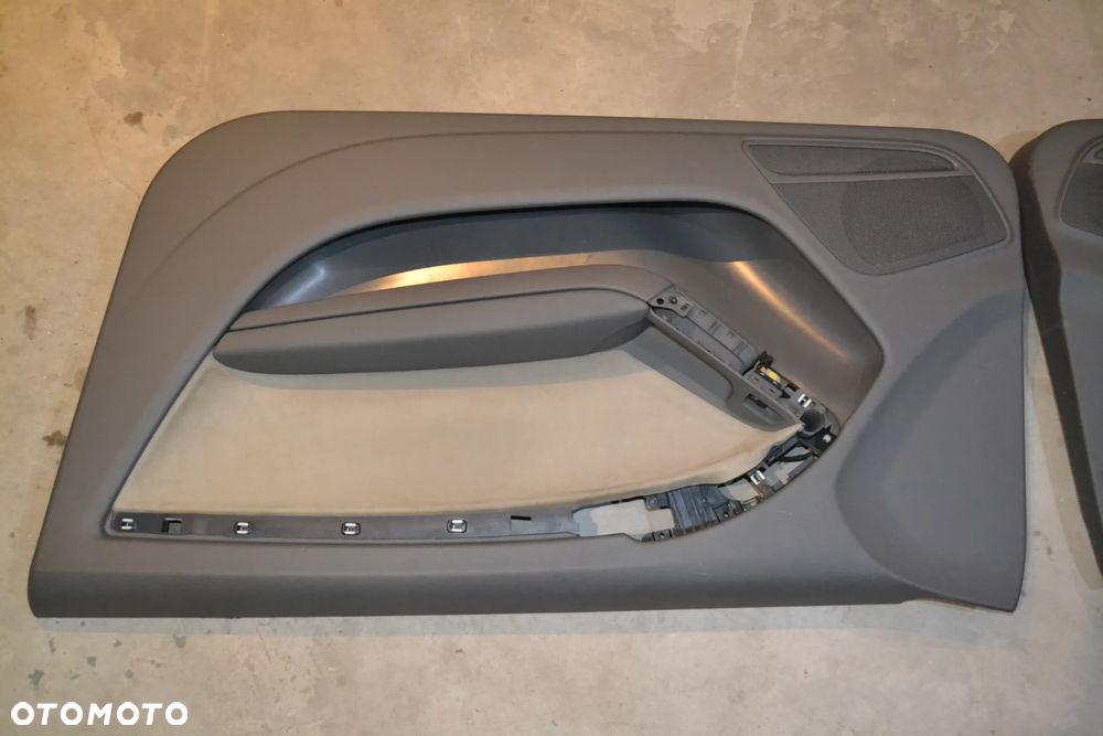 AUDI A5 COUPE TAPICERKA BOCZKI DRZWI KOMPLET ALCANTARA POMORSKIE - 5
