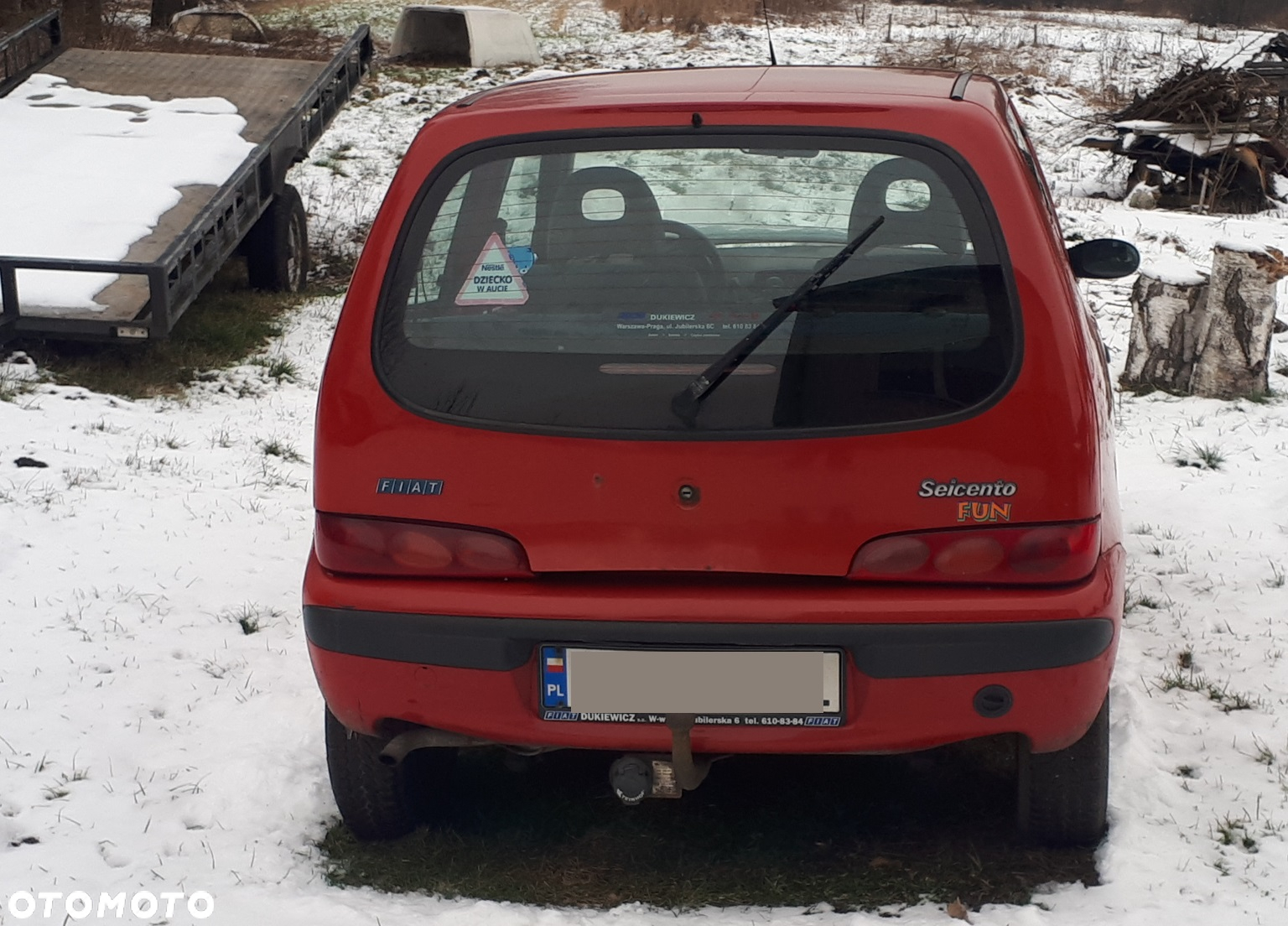 Fiat 127 Cinquecento Seicento 900 Silnik 80tys.km Skrzynia Zawieszenie Koła Drzwi - 10