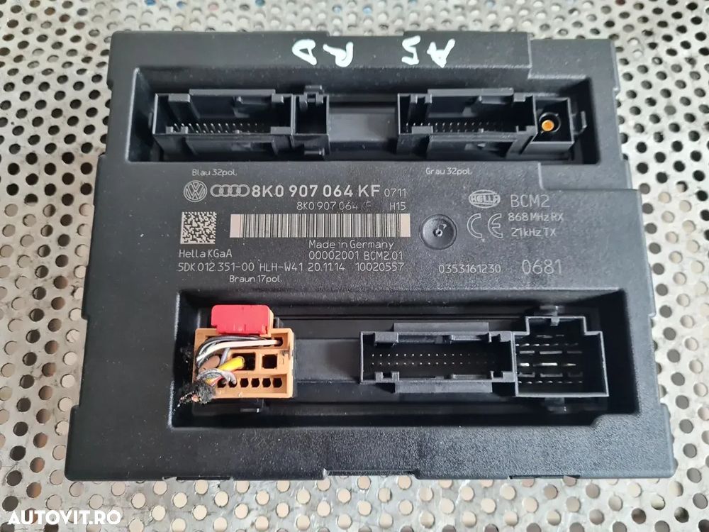 Modul Confort BCM Lamborghini Aventador Audi A4 B8 Q5 Q3 A5 2.0 Tdi Euro 5 Cod Motor CJC Cutie Automata NYM An 2012-2013-2014-2015 Cod 8K0907064KF Dezmembrez Audi A5 Facelift 2.0 Tdi Automat Motor CJC Cutie Automata NYM Volan Stanga Xenon Piele An 2012-2013-2014-2015 - 5