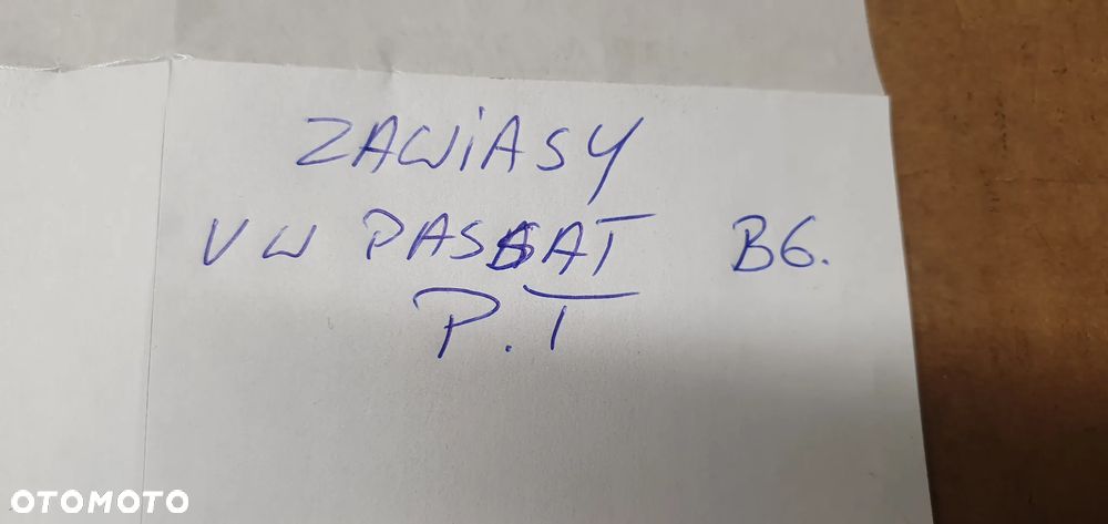 Zawias prawy tył dolny górny komplet VW Passat B6 B7 3C8833412A - 6