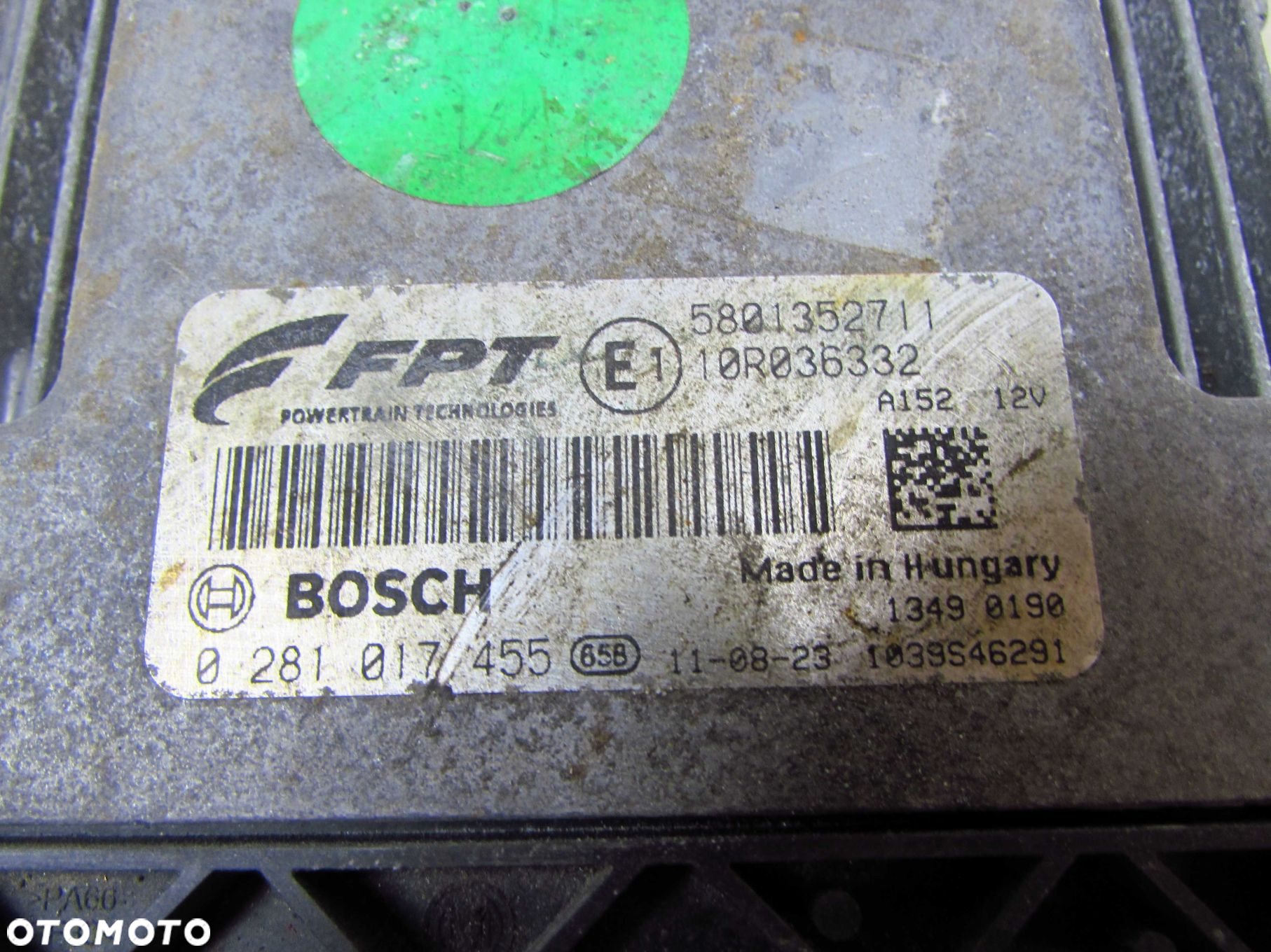 IVECO DAILY 2.3 EURO 5 11-14 KOMPUTER STEROWNIK SILNIKA 0281017455 5801352711 - 5