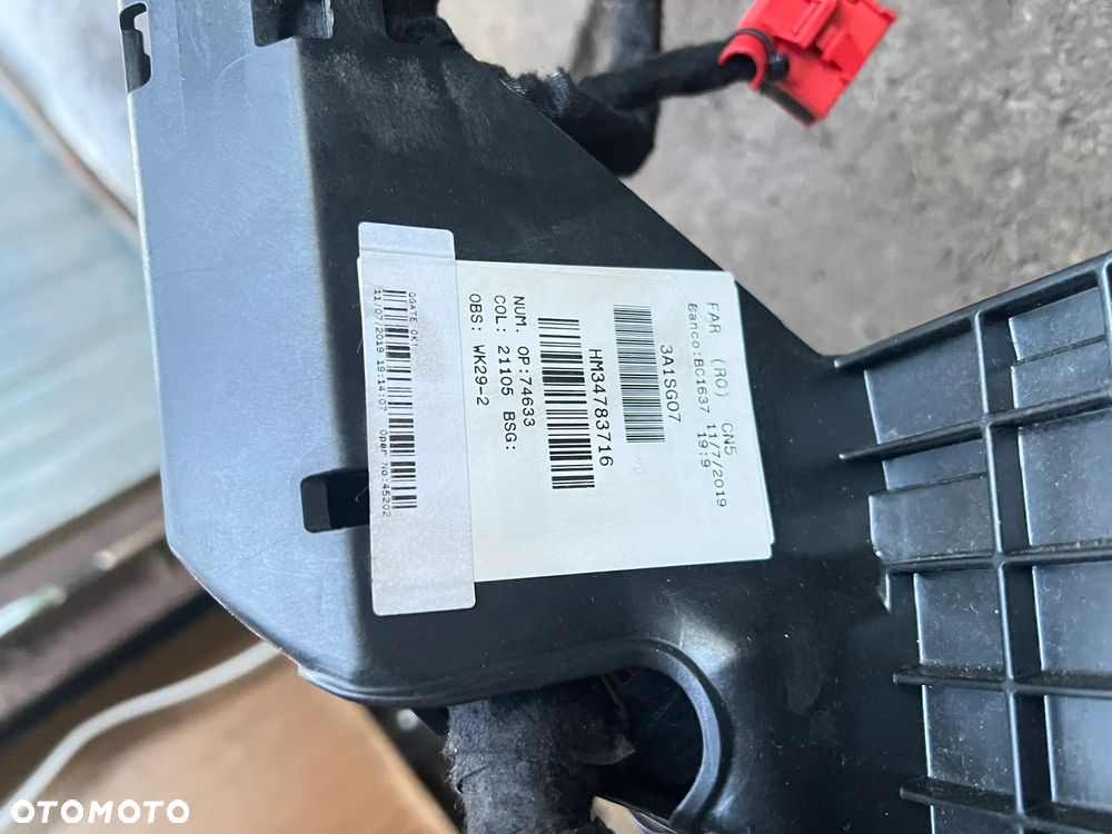 Kompletna wiązka kabinowa Skoda Kodiaq 2019r 2.0TSI 4x4 DSG 85tyś przebiegu - 3