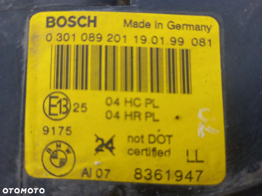 BMW 3 E46 LAMPA PRZEDNIA LEWA HELLA - 3