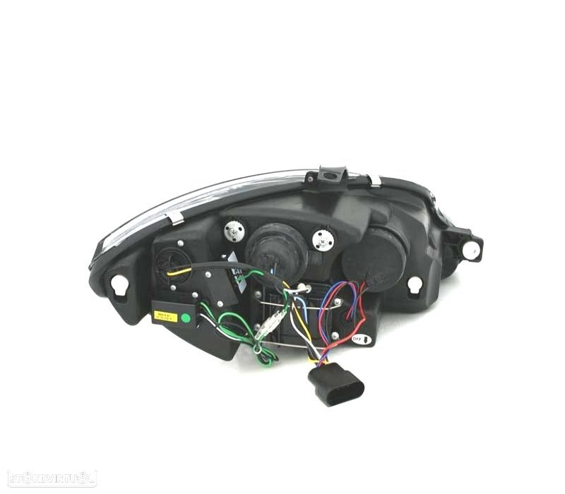 FARÓIS SEAT LEON ALTEA 09-12 TRU DRL LUZ DIURNA REAL FUNDO PRETO - 5