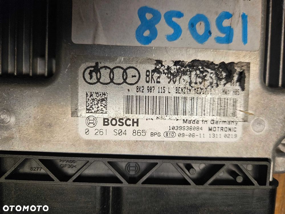 Komputer 8K2907115S 8K2907115L 0261S04865 Moduł Sterownik Silnika Silnik 2.0 TFSI Benzyna Audi A4 B8 A5 8T - 3
