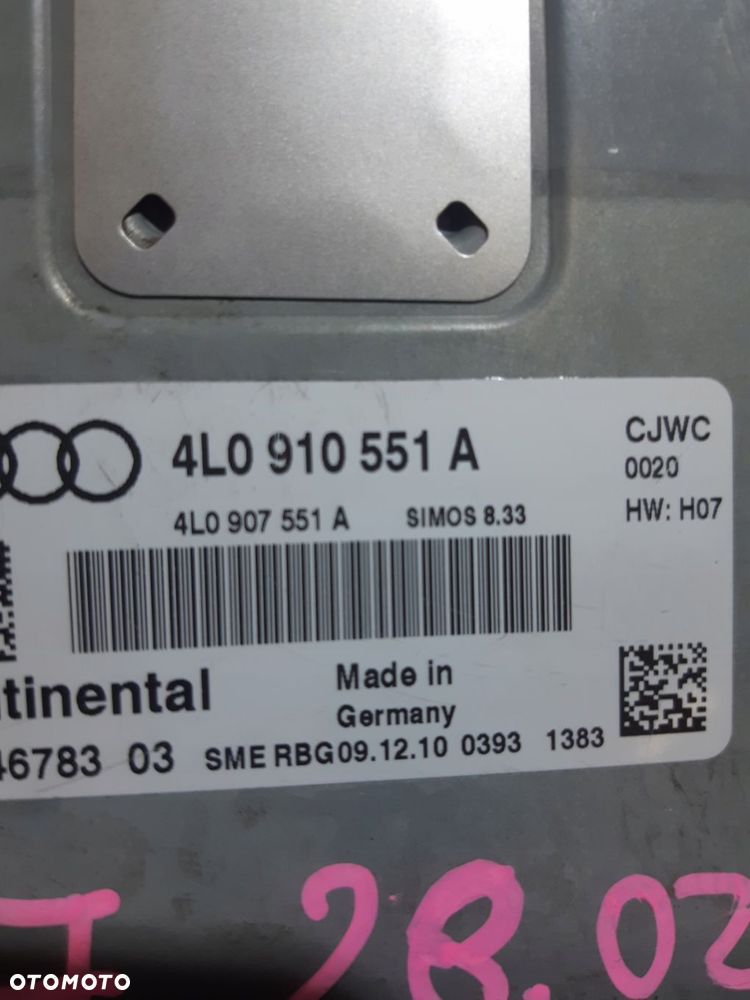 audi q7 4l 3.0 tfsi komputer sterownik silnika moduł ecu 4l0910551a rygiel - 13