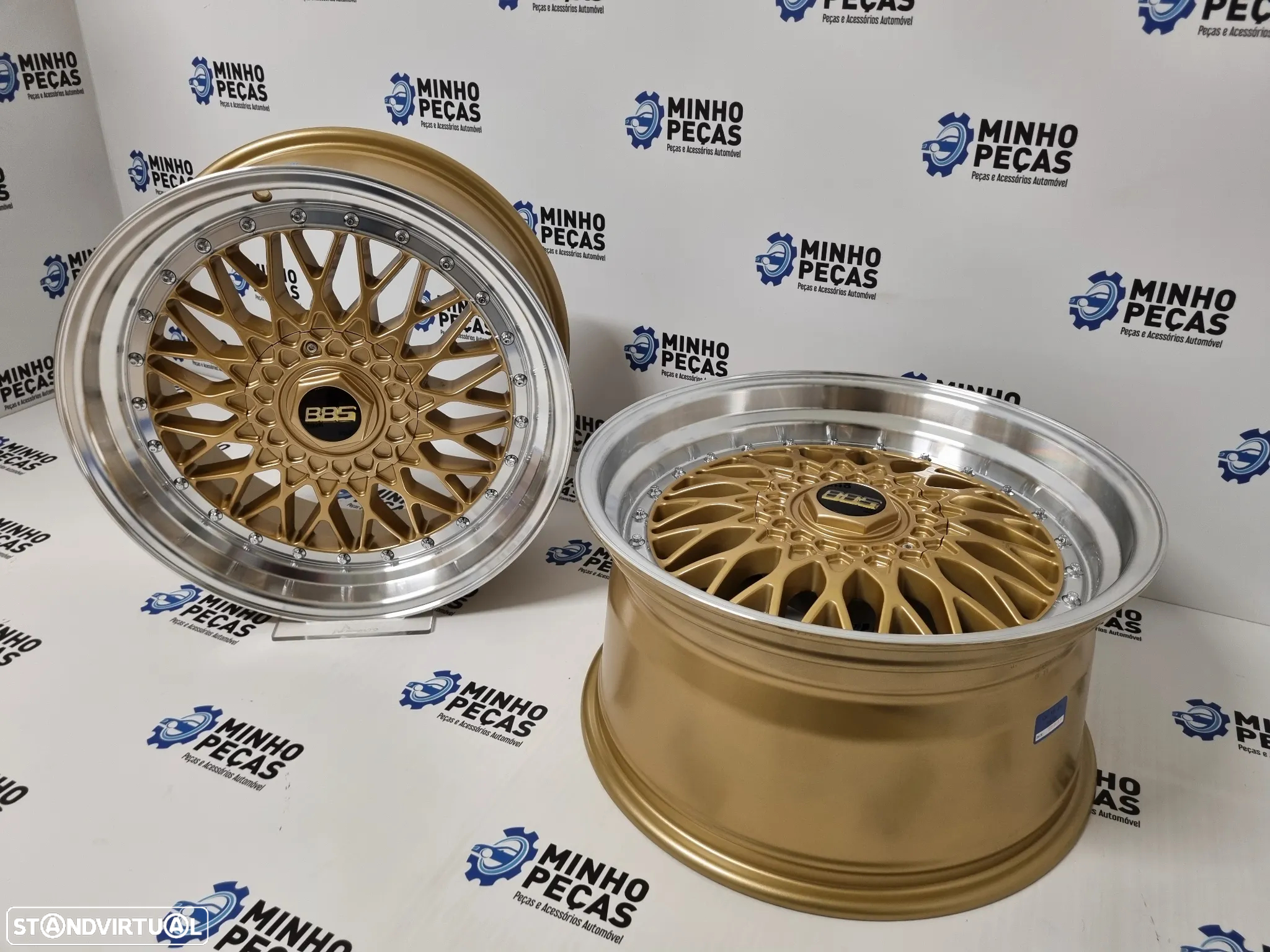 Jantes Look BBS RS em 18 (5x112 | 5x120) Gold Aba Polida - 5
