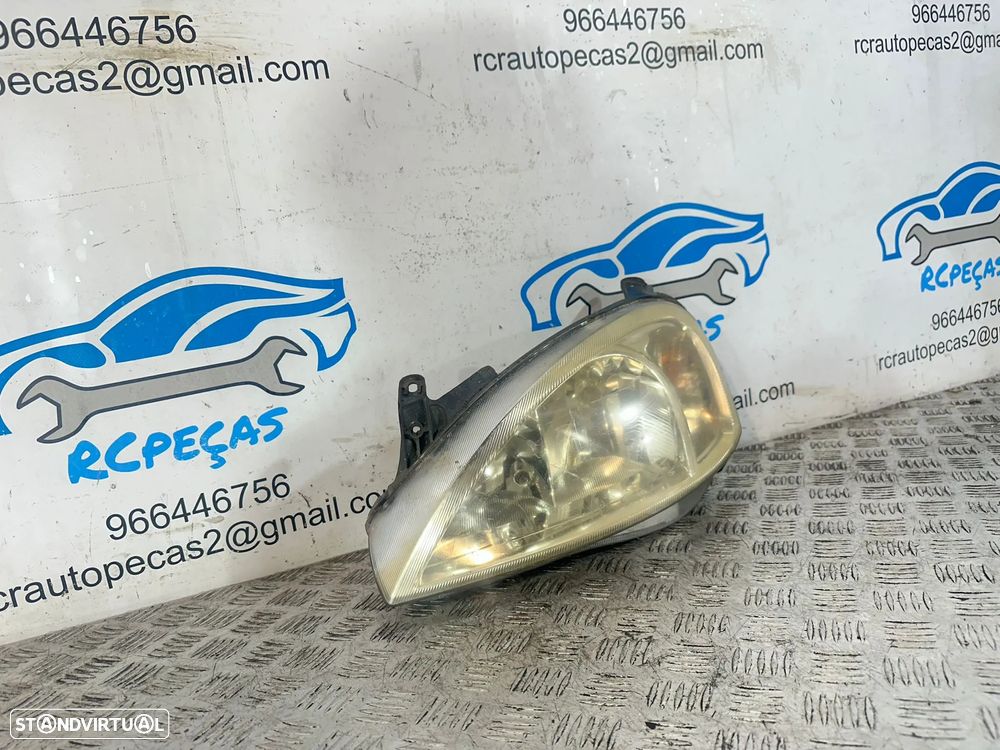 .Conjunto Oticas Farois Frente Frontal Esquerdo Direito Origina GM Opel Corsa Combo 13195926 13195925 2000 - 2011 - 10