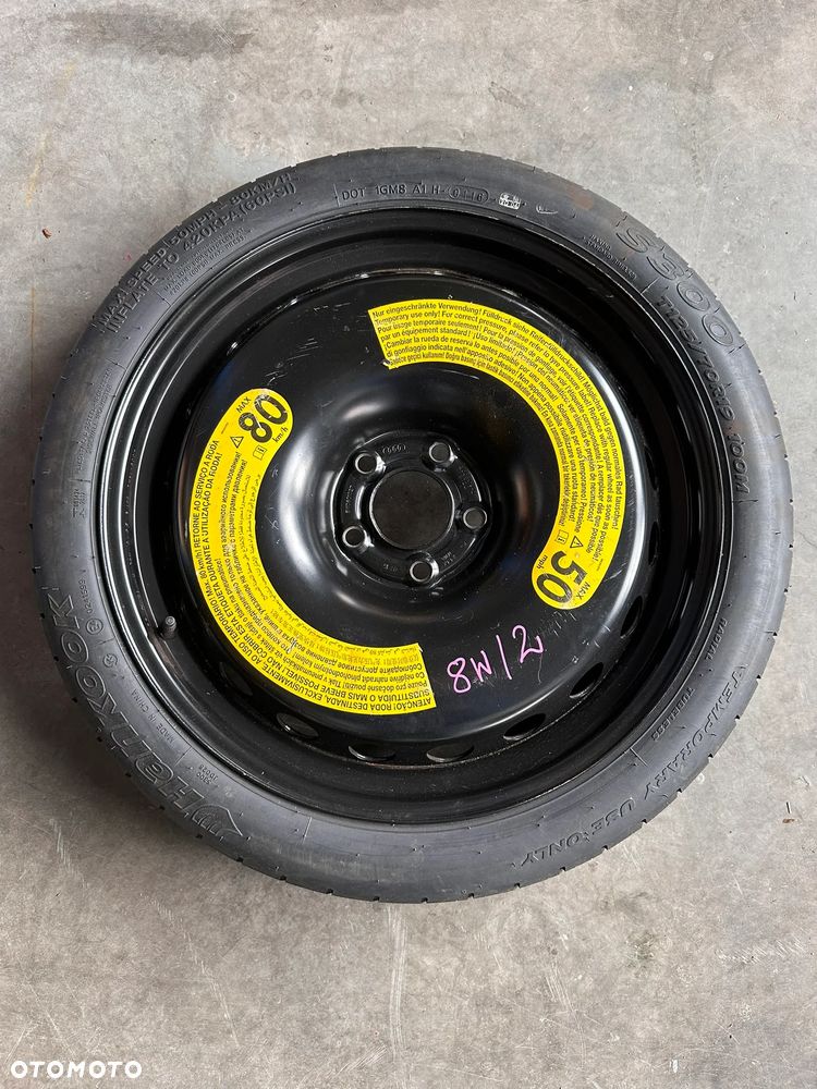 Koło dojazdowe Audi A4 B9 8W 8W0601027B 8W0601027 125/70 R19