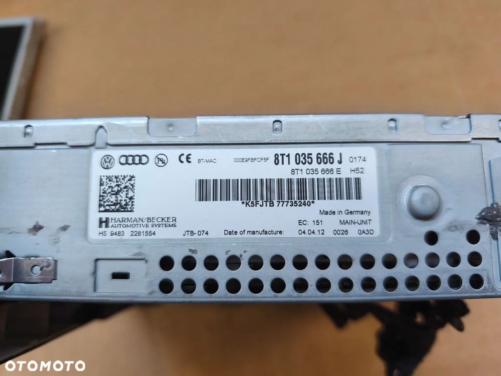 RADIO NAWIGACJA CZYTNIK MMI 8T1035666J AUDI A4 A5 Q5 - 8
