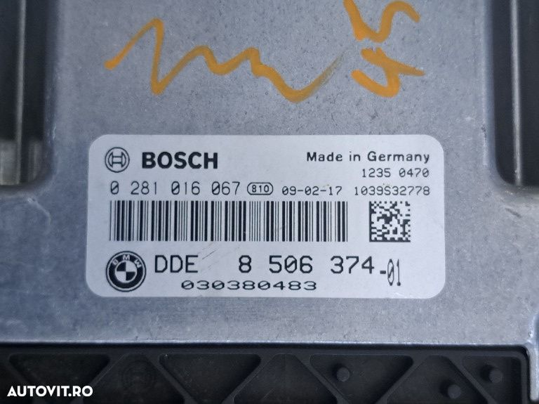 Unitate control ECU calculator motor DDE N47 Original BMW 13618506374 E81 E87 E82 E88 E90 E91 E92 E93 E84 - 2