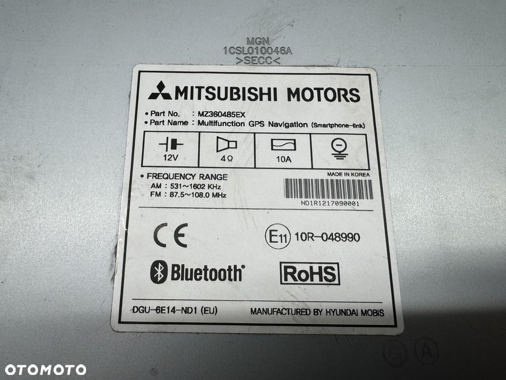 Radio Navigacja  Mitsubushi Space Star II lift MZ360485EX - 3