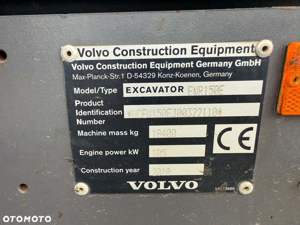 Volvo EWR 150E Rototilt Steelwrist S60, Szczypce, 2018 rok - 10