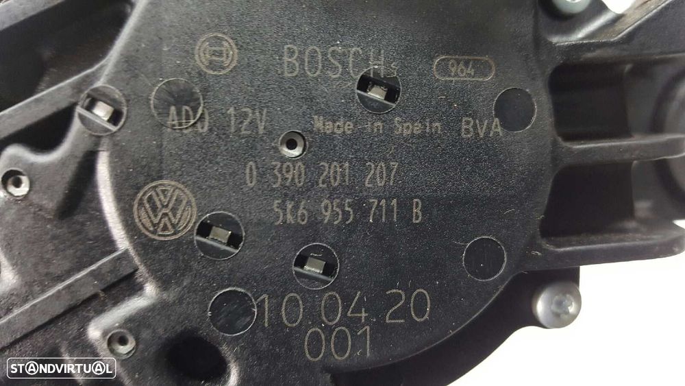 MOTOR LIMPA-VIDROS TRASEIRO VOLKSWAGEN POLO (6R1) ADVANCE - 3