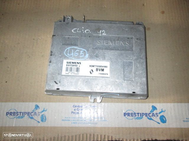 Centralina 7700864279 HOM7700854160 RENAULT CLIO 1996 1.2 SIEMENS RENAULT CLIO 1994 1.2I 60CV 5P CINZA - 1