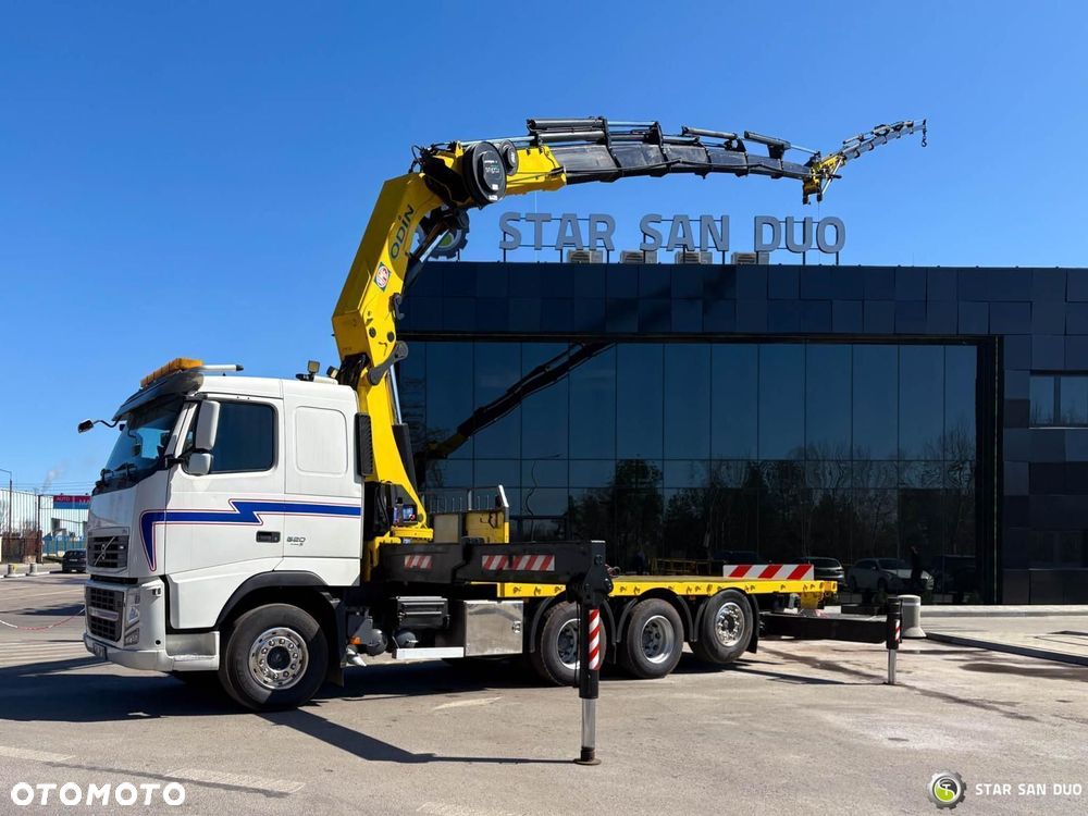 Volvo FH 520 8x4 HMF ODIN K6 EURO 5 FLY JIB HDS Żuraw Tridem - 8