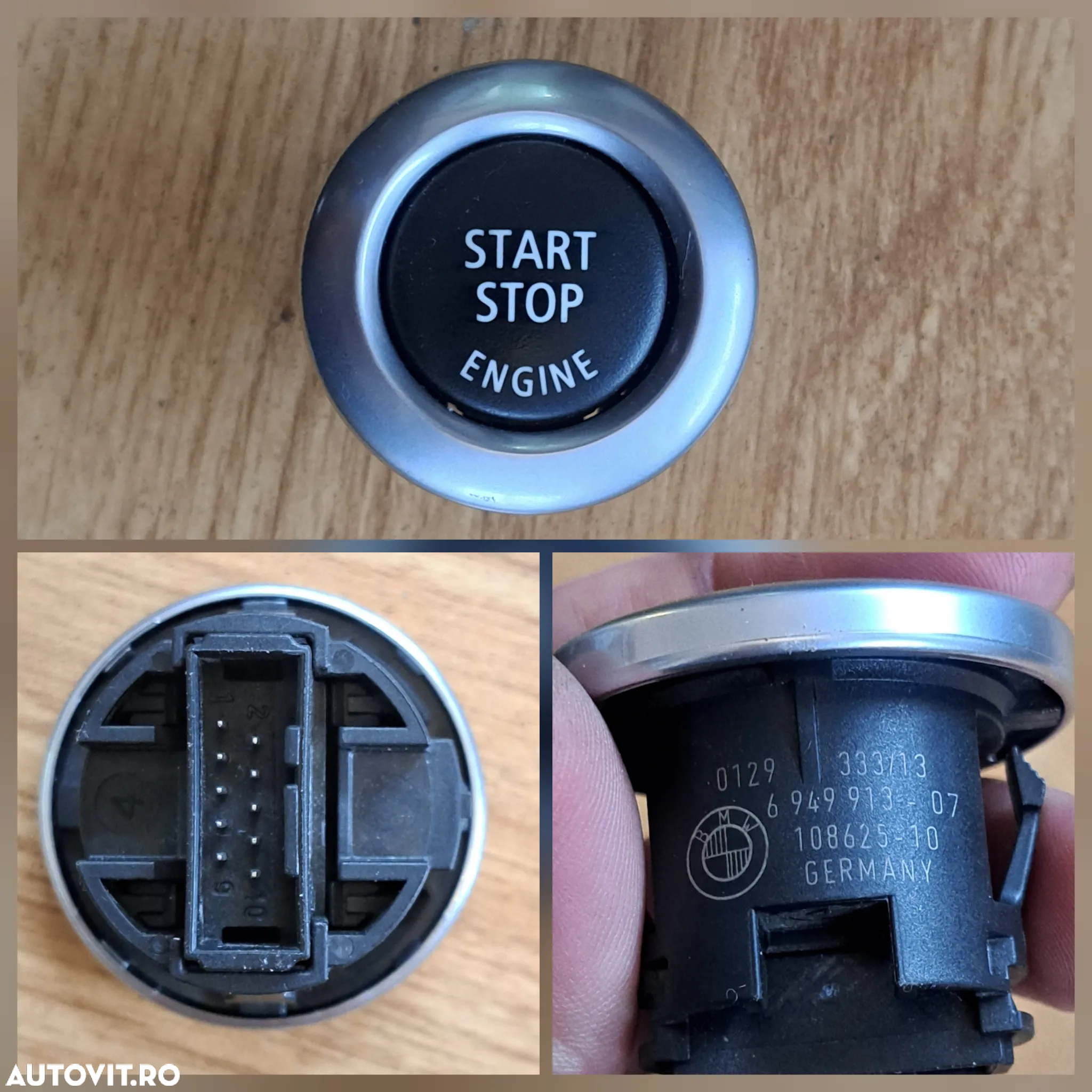 Nara ornament capota grile laterale buton start / stop cablaj PDC senzor impact senzor pdc bmw F10 F11 F15 F16 E90 E91 - 8