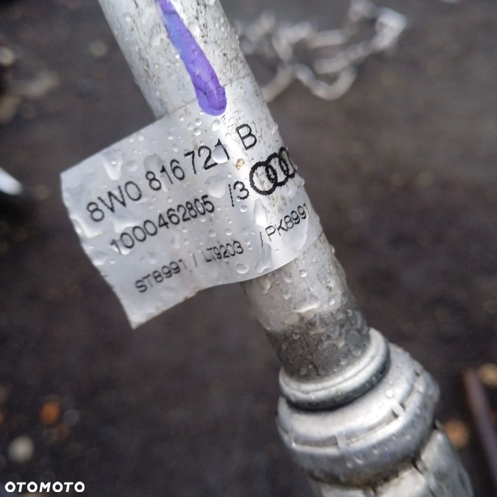 Przewód klimatyzacji A4 B9 8W0816721B - 2