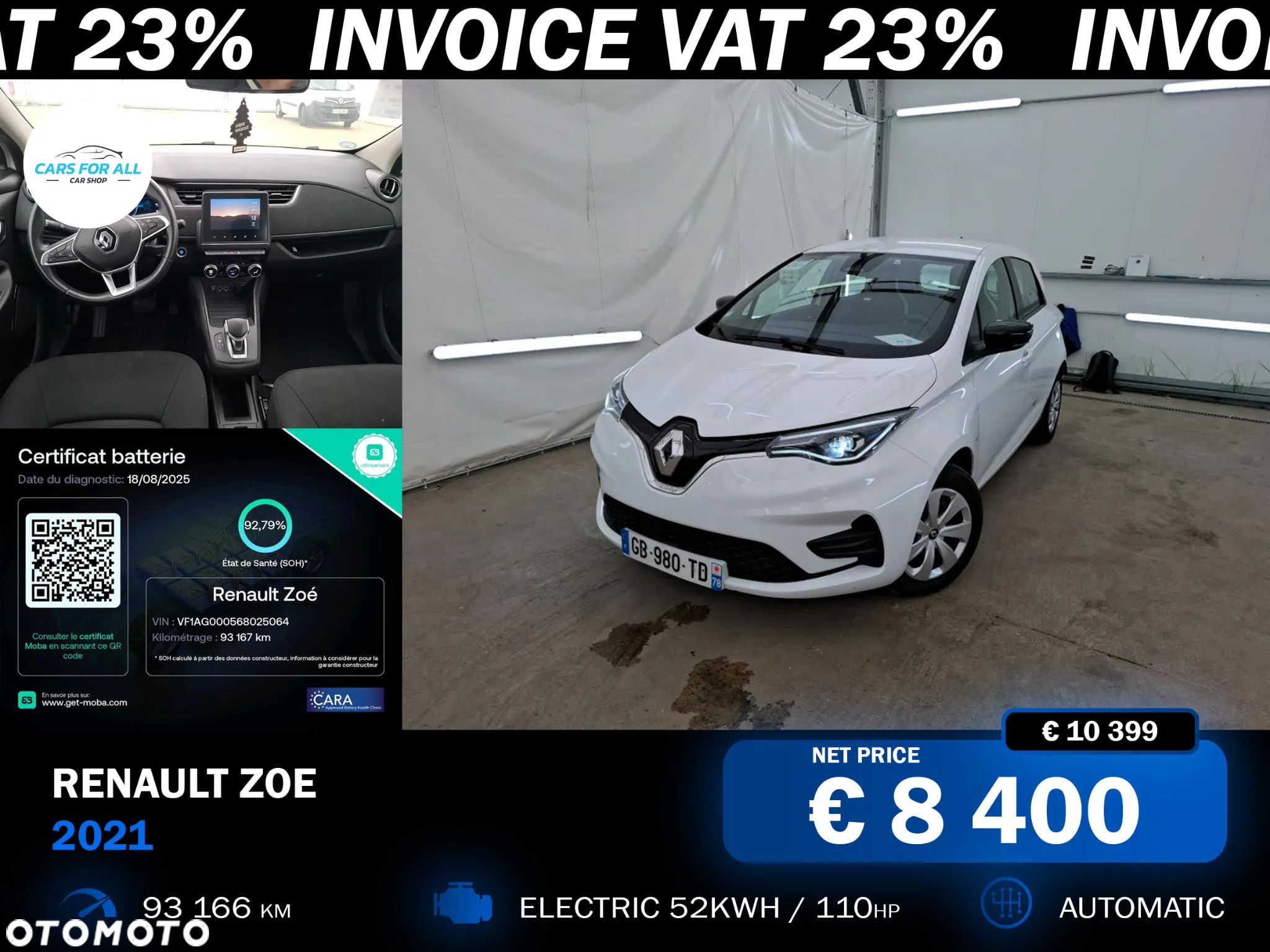 Renault Zoe R110 Z.E 40 Intens - 1