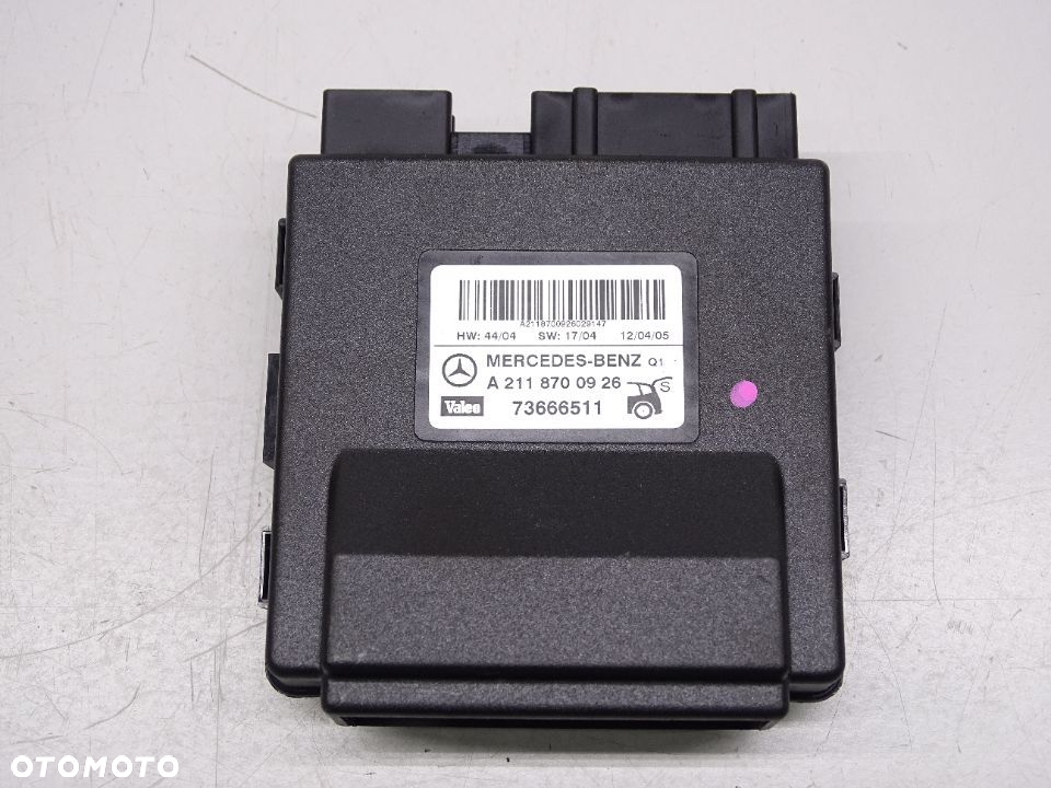 Mercedes E W211 MODUŁ STEROWNIK KLAPY 2118700926 - 2