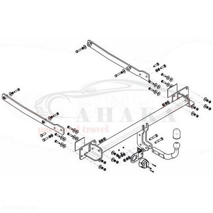 Hak Holowniczy Odkręcany Do Mb Mercedes Benz E Klasa A207 Cabrio 2009-2017 - 3