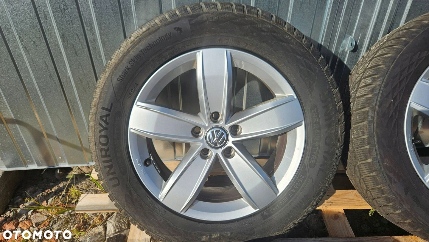 FELGI VW TIGUAN 6.5x17" ET38 5NA071497 OPONY UNIROYAL 215/65 R17 MS - 4