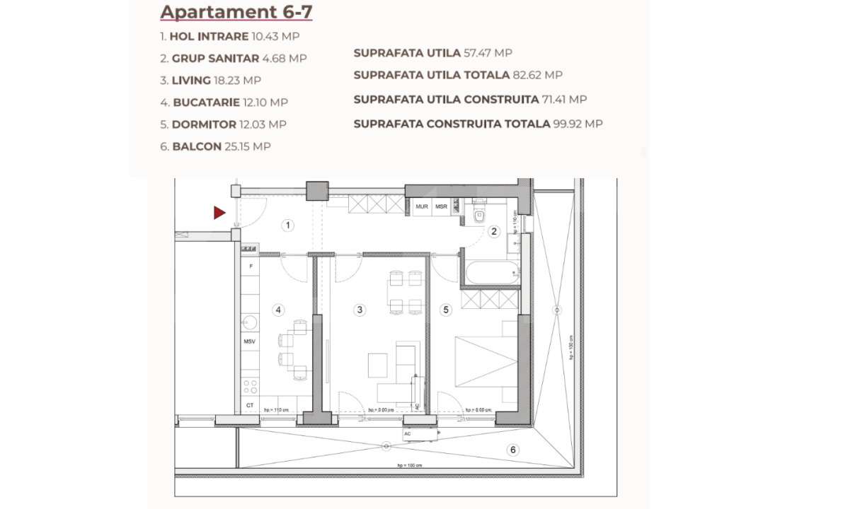 Apartament 2 camere, 82.62 mp, ansamblu 0% Comision Achizitie, Calea S — fotografia 2