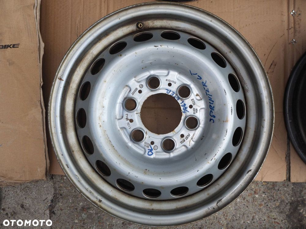 felgi stalowe mercedes sprinter vw crafter 6,5x16 6x130 et54 nr komplet - 3