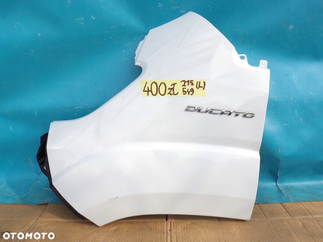 DUCATO BOXER JUMPER Lift 14- błotnik przedni LEWY BIAŁY 549 - 1
