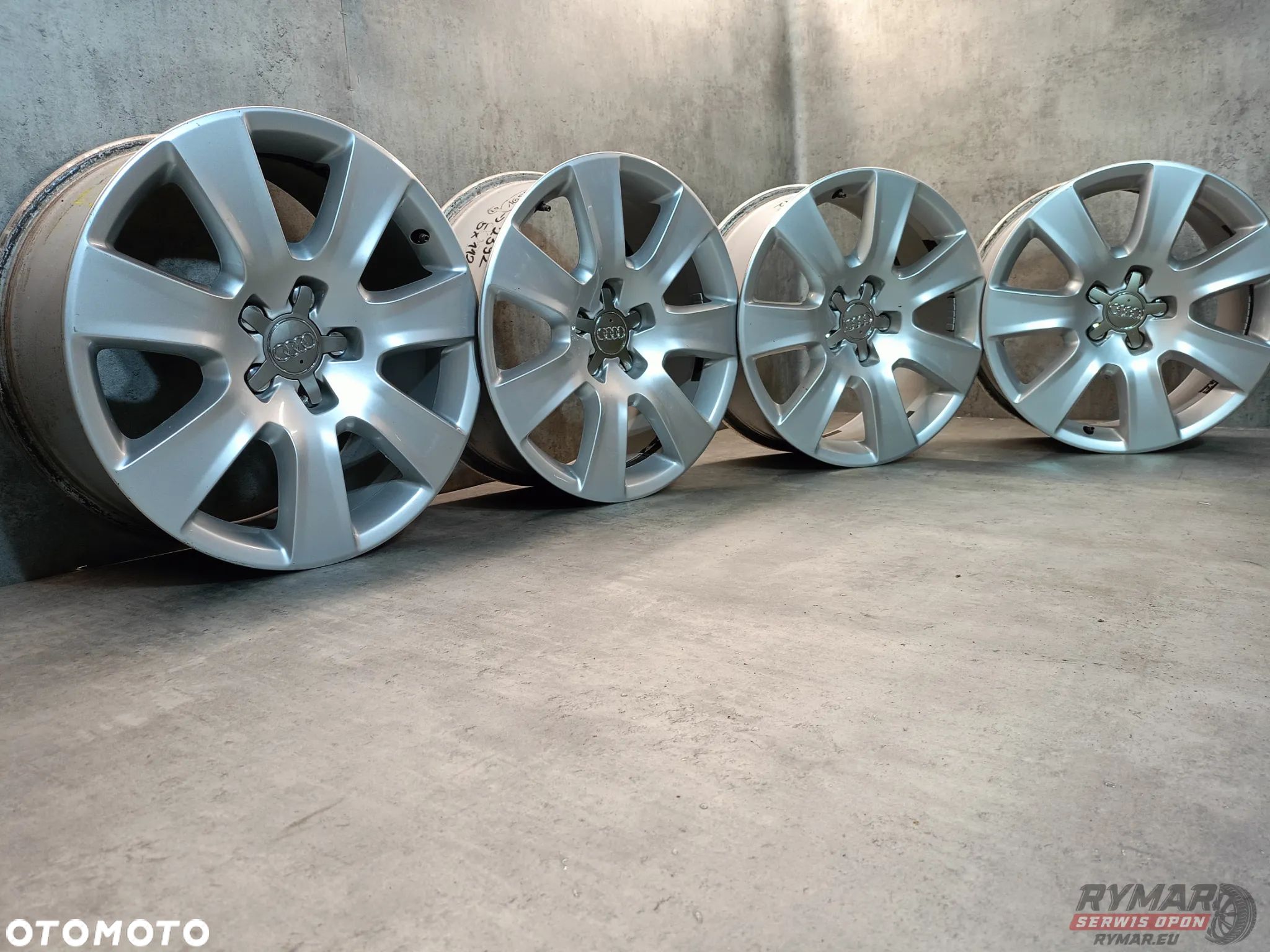 ŚLĄSK ALUFELGI 7.5X18" 5x112 ET26 ORYGINAŁ AUDI KOMPLET - 1