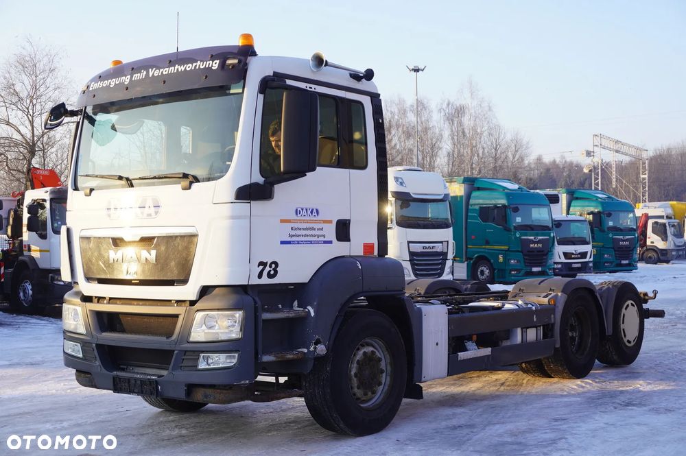 MAN TGS 26.360 / Rama 550 cm / oś skrętna / Euro 5 - 7