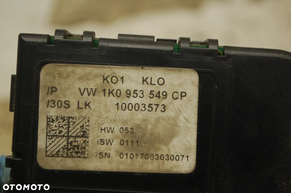 MODUŁ POD KIEROWNICĘ CZUJNIK KĄTA 1K0953549CP SKODA SUPERB II VW AUDI SEAT - 3